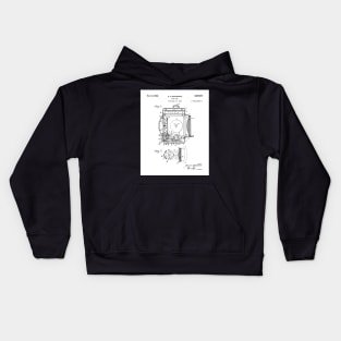 Film Spot Lamp Patent - Cinema Student Film Student Art - White Kids Hoodie